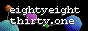 the text 'eightyeightthirty.one' overlaid over several differently-colored spheres